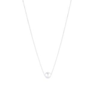 Sterling silver white shell pearl necklace