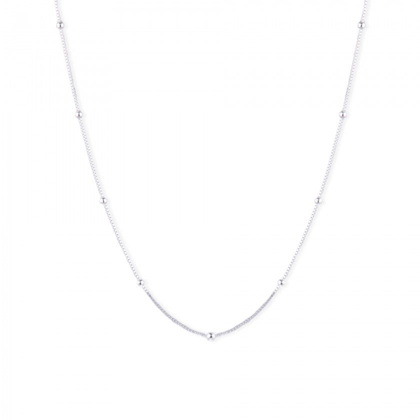 Silver snake necklace