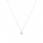 Silver necklace with star