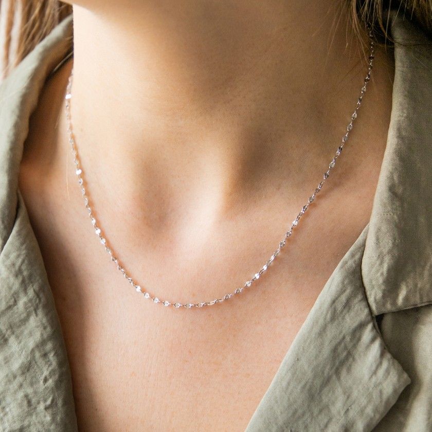 Twisted Slice Sterling Silver Chain