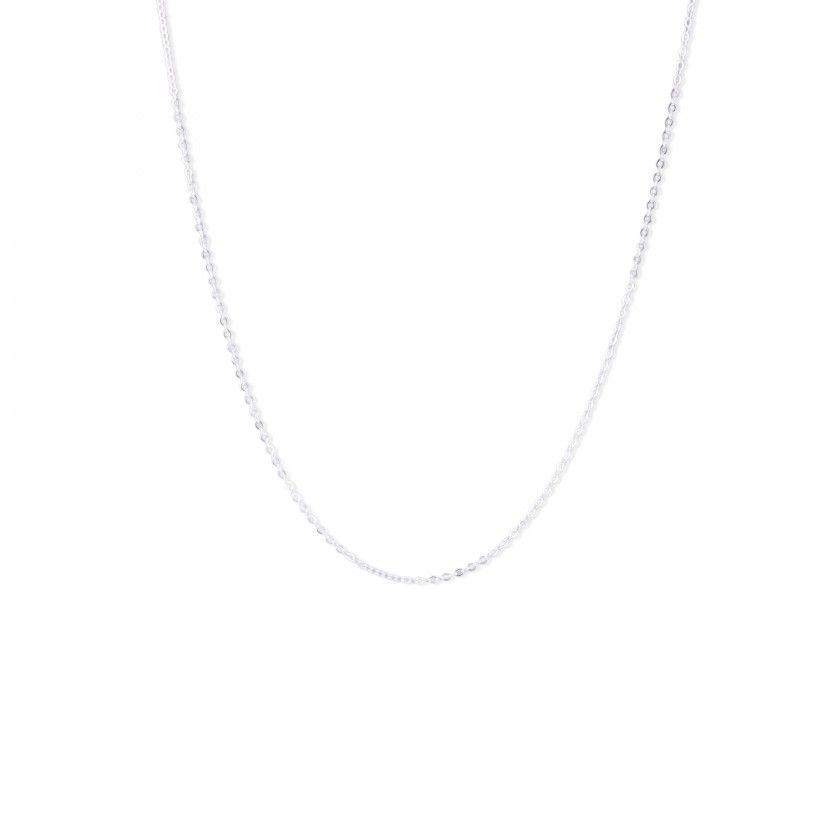 Silver long necklace