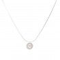 Stainless steel necklace with letter C