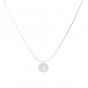 Stainless steel necklace with letter J