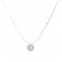 Stainless steel necklace with letter V