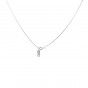 Stainless steel necklace with letter P