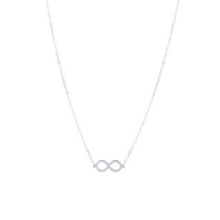 Colar de Aço Prateado Infinito Colar de Aço Prateado Infinito
