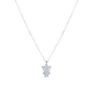 Doll stainless steel necklace