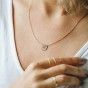 Stainless steel gemini gold necklace