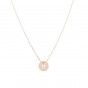 Stainless steel gemini gold necklace