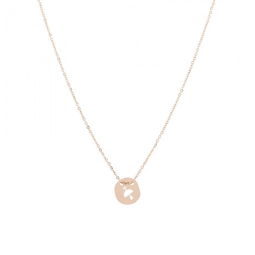 Stainless steel sagittarius gold necklace