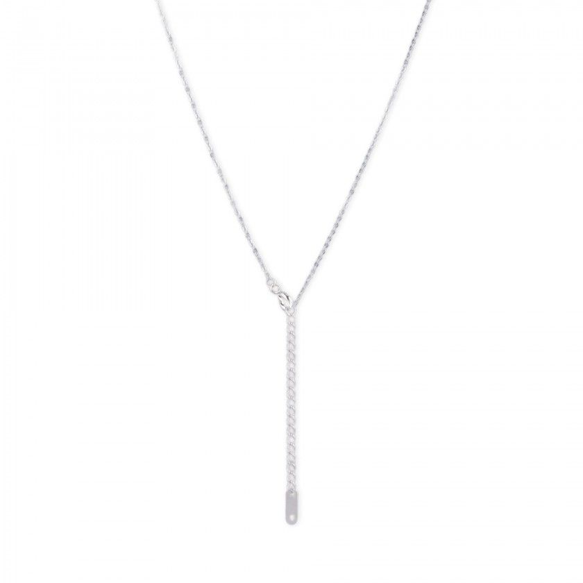Stainless steel cancer silver necklace