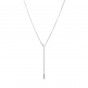 Stainless steel cancer silver necklace