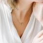 3 boys mum gold steel necklace