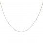 Silver stainless steel chain necklace with small balls