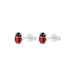 Silver Ladybug Stud Earrings Silver Ladybug Stud Earrings