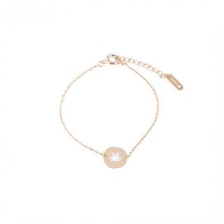 Cancer gold steel bracelet