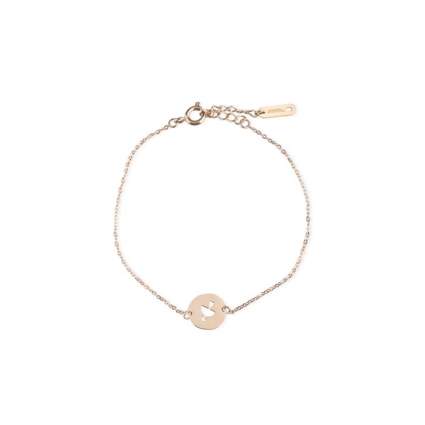 Sagittarius gold steel bracelet