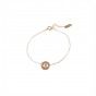 Libra gold steel bracelet