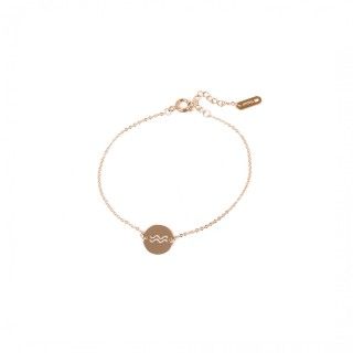 Aquarius gold steel bracelet