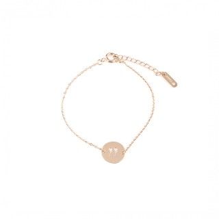Gemini gold steel bracelet