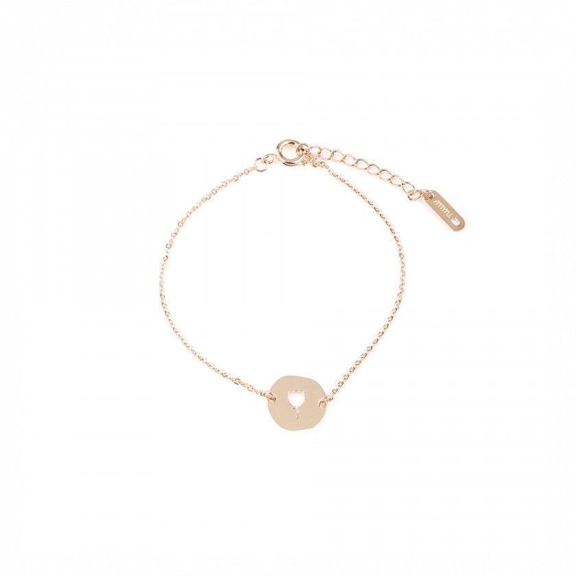 Virgo gold steel bracelet