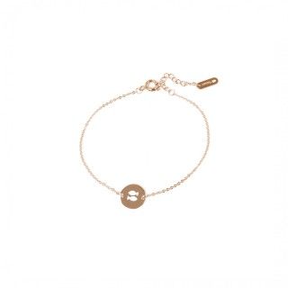 Pisces gold steel bracelet
