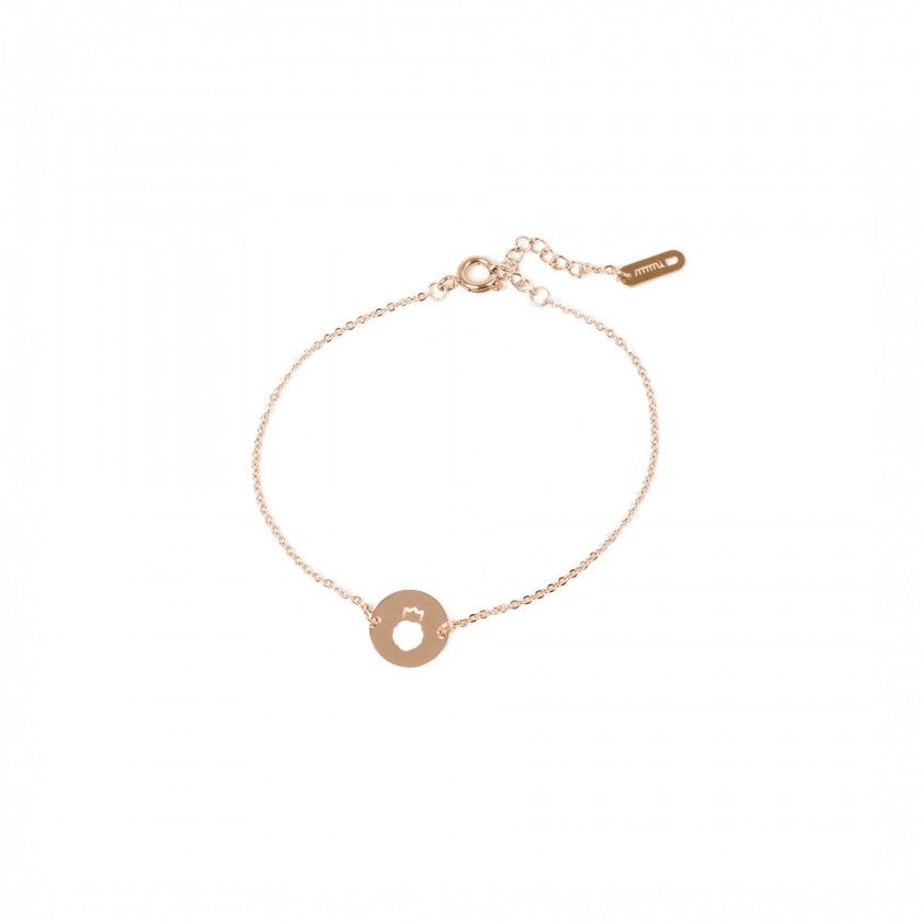 Leo gold steel bracelet