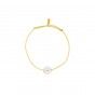 Pulseira elstico capricrnio prateada