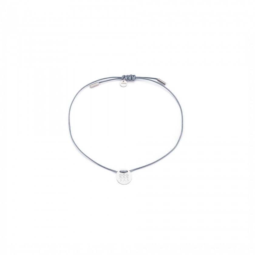 3 boys cord and steel bracelet