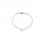 3 girls cord and gold steel bracelet