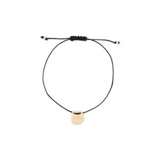Aquarius gold with cord bracelet
