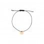 Pulseira cordo gmeos dourada