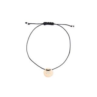 Aries gold with cord bracelet