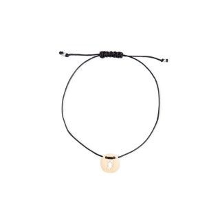 Scorpio gold with cord bracelet