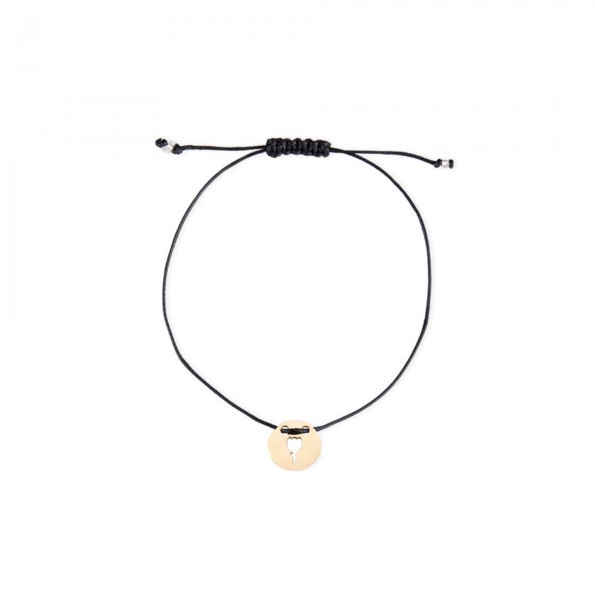 Pulseira cordo virgem dourada