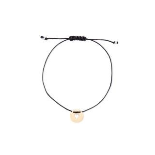 Virgo gold with cord bracelet