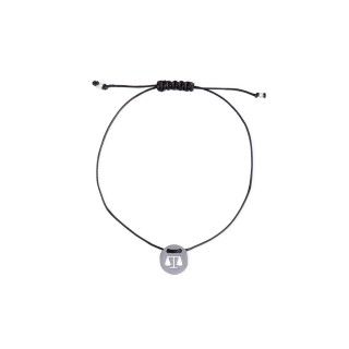 Libra silver with cord bracelet