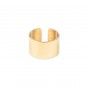 Large gold steel ring