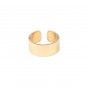 Large gold steel ring