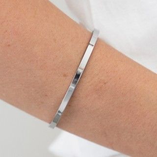 Pulseira ao escrava prateada