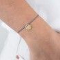 Pulseira cordo e ao 3 meninos dourada