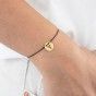Aries gold with cord bracelet