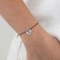Libra silver with cord bracelet
