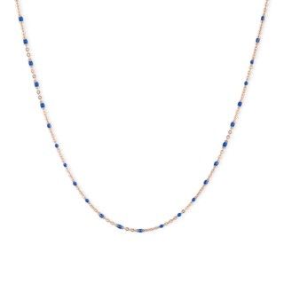 Golden steel necklace with beads