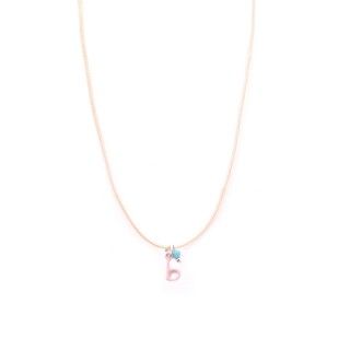 Letter cord necklace - b