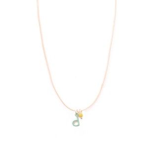Letter cord necklace - d