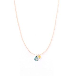 Letter cord necklace - e