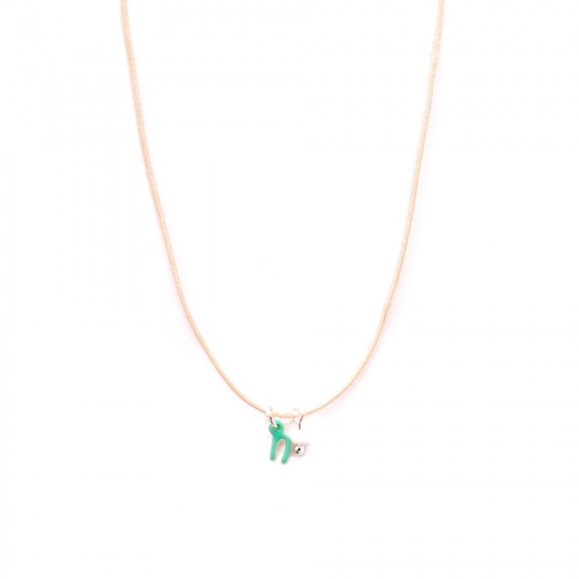 Letter cord necklace - n
