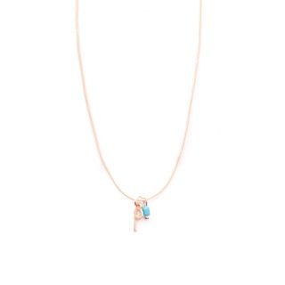 Letter cord necklace - p