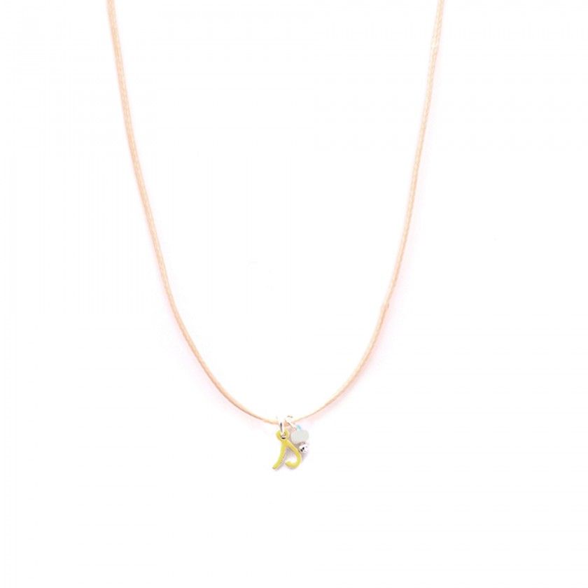 Letter cord necklace - s
